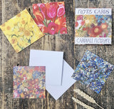 Flowers Note Cards (pack)|Cardiau Nodyn Blodau (pecyn)