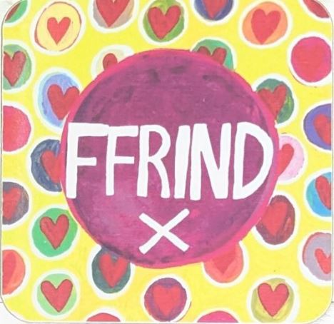 Ffrind Coaster|Mat Diod Ffrind