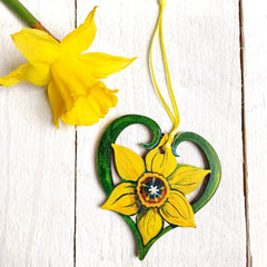 Daffodil Wooden Decoration|Addurn Pren Cennin pedr