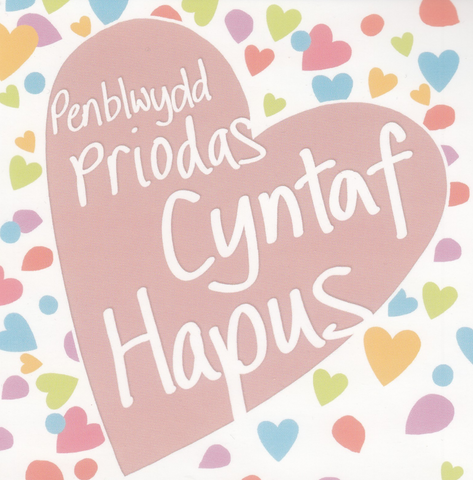 Penblwydd Priodas Cyntaf Hapus