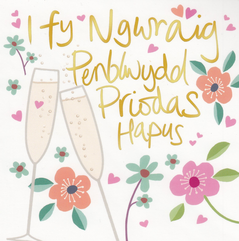 I Fy Ngwraig, Penblwydd Priodas Hapus