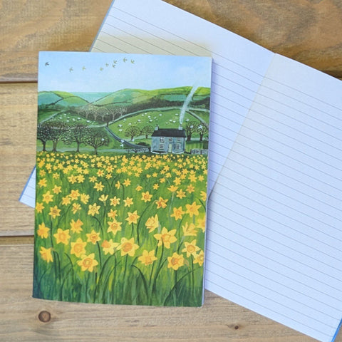 Daffodil Small Lined Notebook|Llyfr Nodiadau Bach Cennin Pedr
