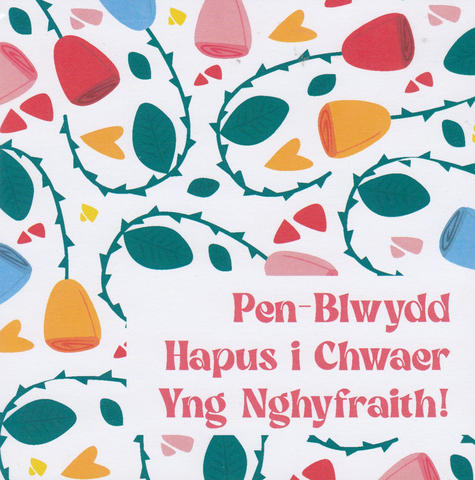 Pen-blwydd Hapus i Chwaer Yng Nghyfraith!