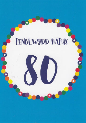 Penblwydd Hapus - 80