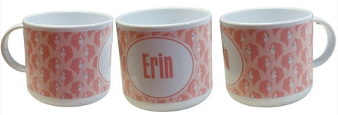 Small Personalised Unicorn Mug|Mwg Bach Bersonol Uncorn