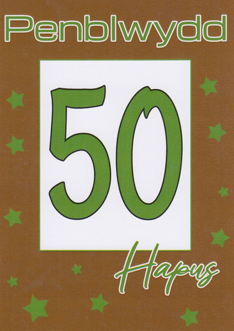 Penblwydd Hapus 50