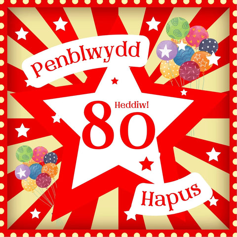 Penblwydd Hapus - 80