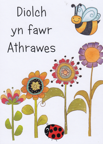 Diolch yn fawr Athrawes