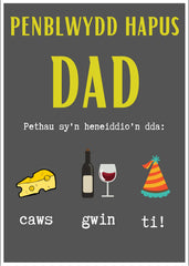 Penblwydd Hapus Dad