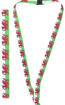 Welsh Flag Lanyard |Ruban Baner Cymru