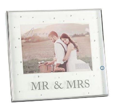 7x5 Mr & Mrs Box Photo Frame|Ffrâm Mr & Mrs