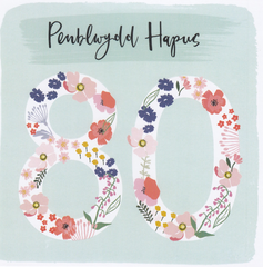 Penblwydd Hapus 80