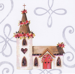 Church Blank Tiny Card|Cerdyn Bach - Eglwys