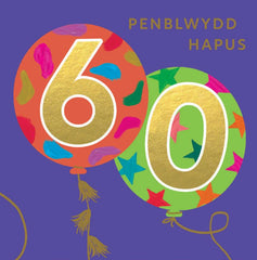 Penblwydd Hapus 60