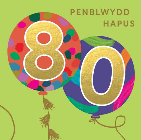 Penblwydd Hapus 80