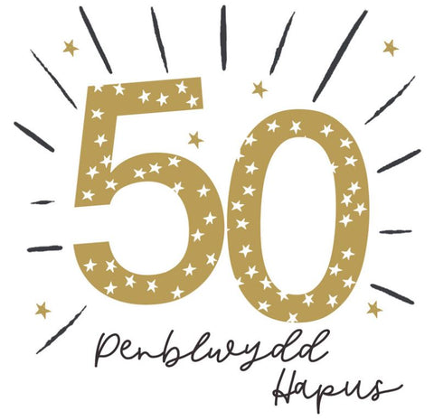 Penblwydd Hapus 50