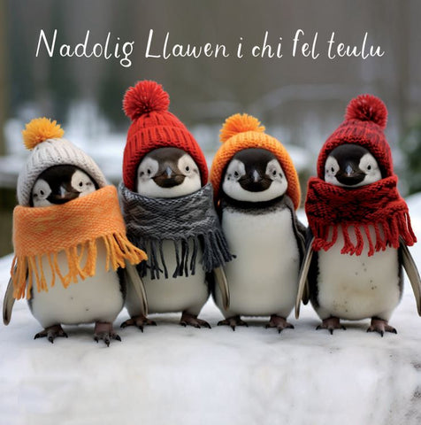 Nadolig Llawen i chi fel teulu