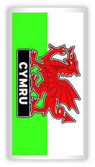 Cymru Flag Rectangle Magnet |Magned Hirsgwar Baner Cymru