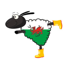 Comical Welsh Sheep Magnet|Magned Dafad Hwyliog Cymru