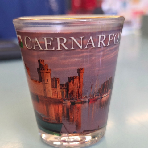 Caernarfon Shot Glass|Gwydr Shot Caernarfon!