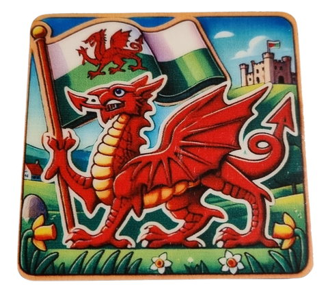 Traditional Red Dragon Magnet|Magned Draig Goch Traddodiadol