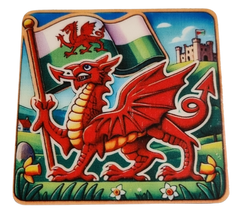 Traditional Red Dragon Magnet|Magned Draig Goch Traddodiadol