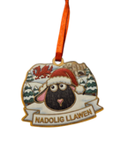 Addurn Pren WX0378 Nadolig Llawen Wooden Decoration