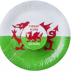 Wales Paper Plate|Platiau Papur Baner Cymru