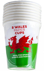 Wales Paper Cups|Cwpannau Papur Baner Cymru