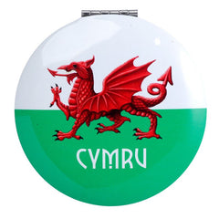 Wales Flag Cymru Compact Mirror|Drych Baner Cymru