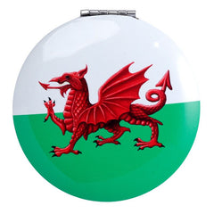 Wales Flag Compact Mirror|Drych Baner Cymru