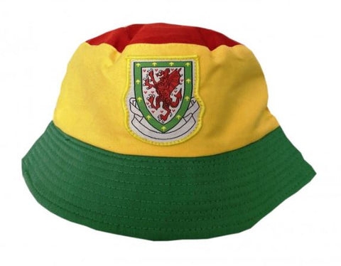 Wales Flag Bucket Hat (Adults)|Het Bwced Cymru (Oedolion)