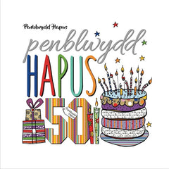 Penblwydd Hapus - 50