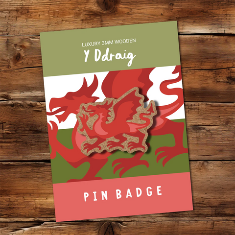 Welsh Dragon Pin Badge|Bathodyn Pin Y Ddraig