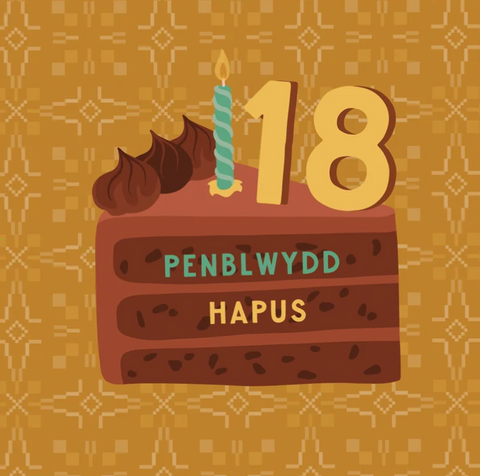 Penblwydd Hapus 18