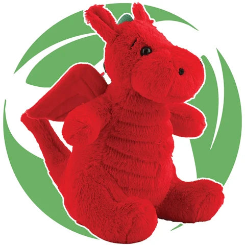 Welsh EcoDragon Plush (M)|Draig Goch Eco-gyfeillgar (M)