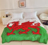 Welsh Flag Soft Touch Throw|Planced Patrwm Baner Cymru