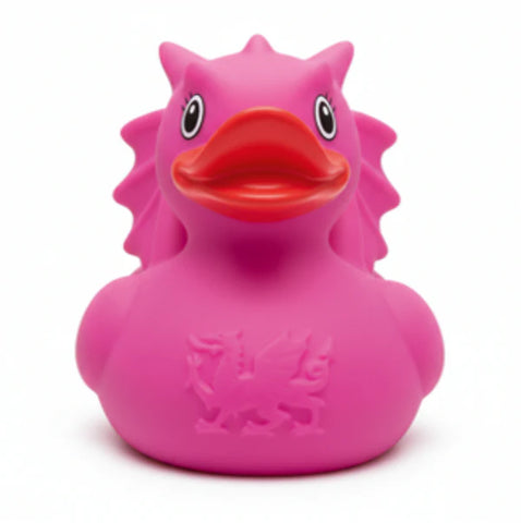 Pink Dragon Rubber Duck| Draig Pinc Rwber