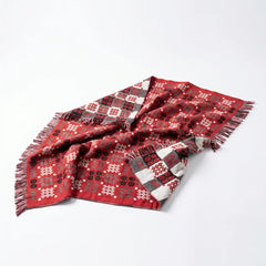 Welsh Red Tapestry Blanket/Throw|Planced Patrwm Carthen Coch