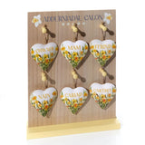 Ffrind Daffodil Metal Heart Hanger|Addurn Ffrind