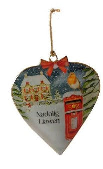 Nadolig Llawen Metal Hanger|Addurn Nadolig Llawen