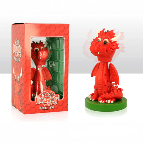 Wales Dragon Red Bobble Head Figure|Addurn Draig Goch