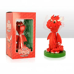 Wales Dragon Red Bobble Head Figure|Addurn Draig Goch