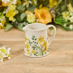 Daffodil and Daisy Milk Jug|Jwg Cennin Pedr