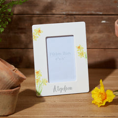 Daffodil Atgofion Ceramic Frame|Ffrâm Atgofion