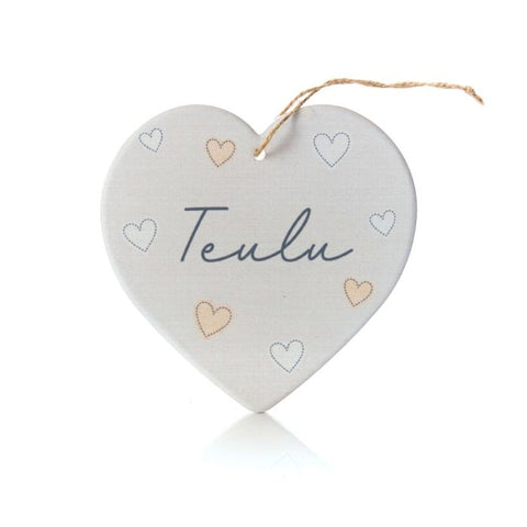 Teulu Hanging Heart|Addurn Calon Teulu