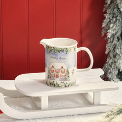 Nadolig Llawen Cottage Scene Jug | Jwg Nadolig Llawen