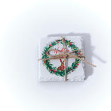 Nadolig Llawen 2pk Slate Woodland Coasters |Matiau Diod Llechen Nadolig Llawen