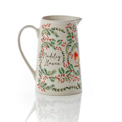 Welsh Christmas Robin Jug | Jwg Nadolig Robin Goch