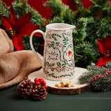 Welsh Christmas Robin Jug | Jwg Nadolig Robin Goch